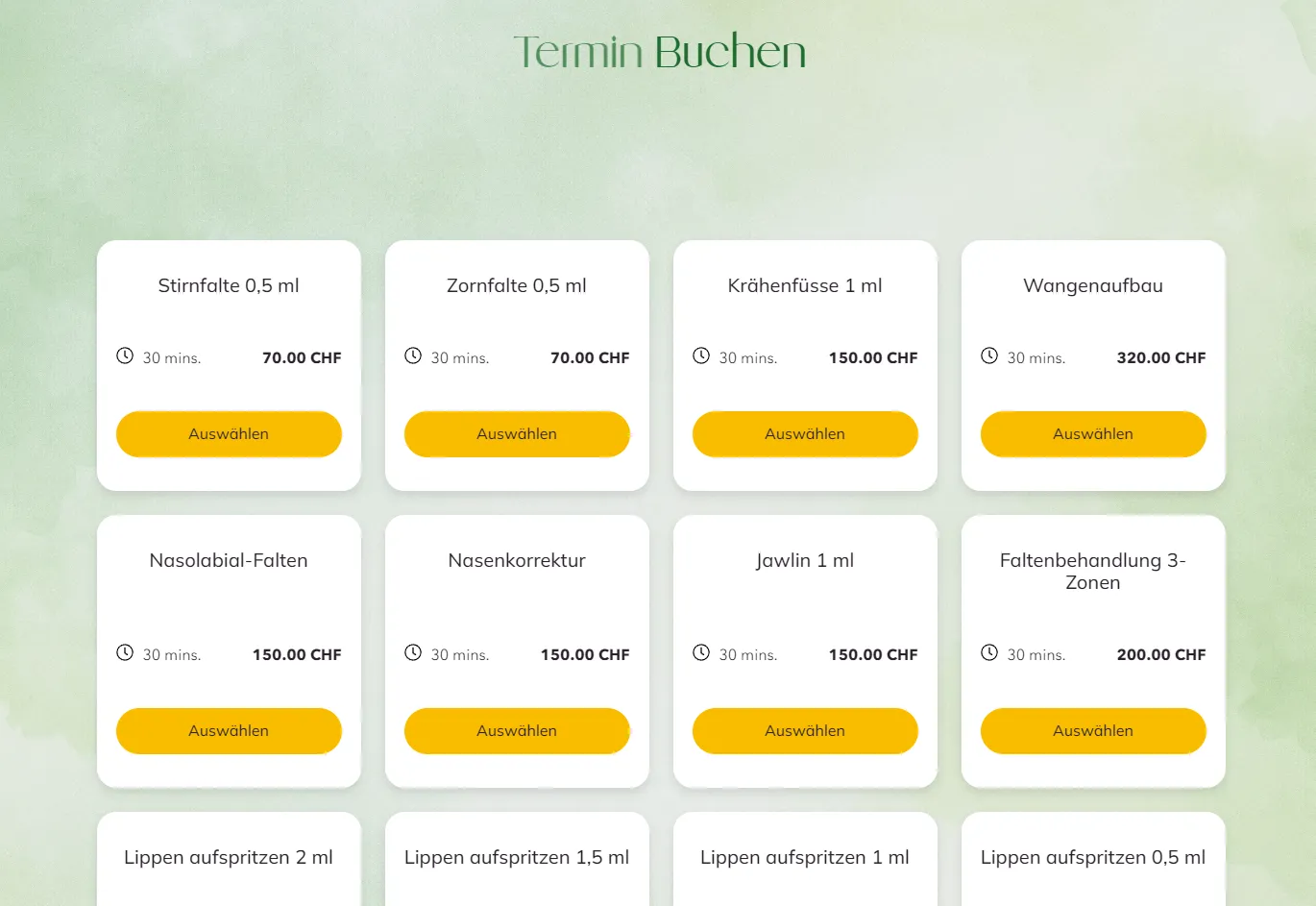 Integration Buchungssystem